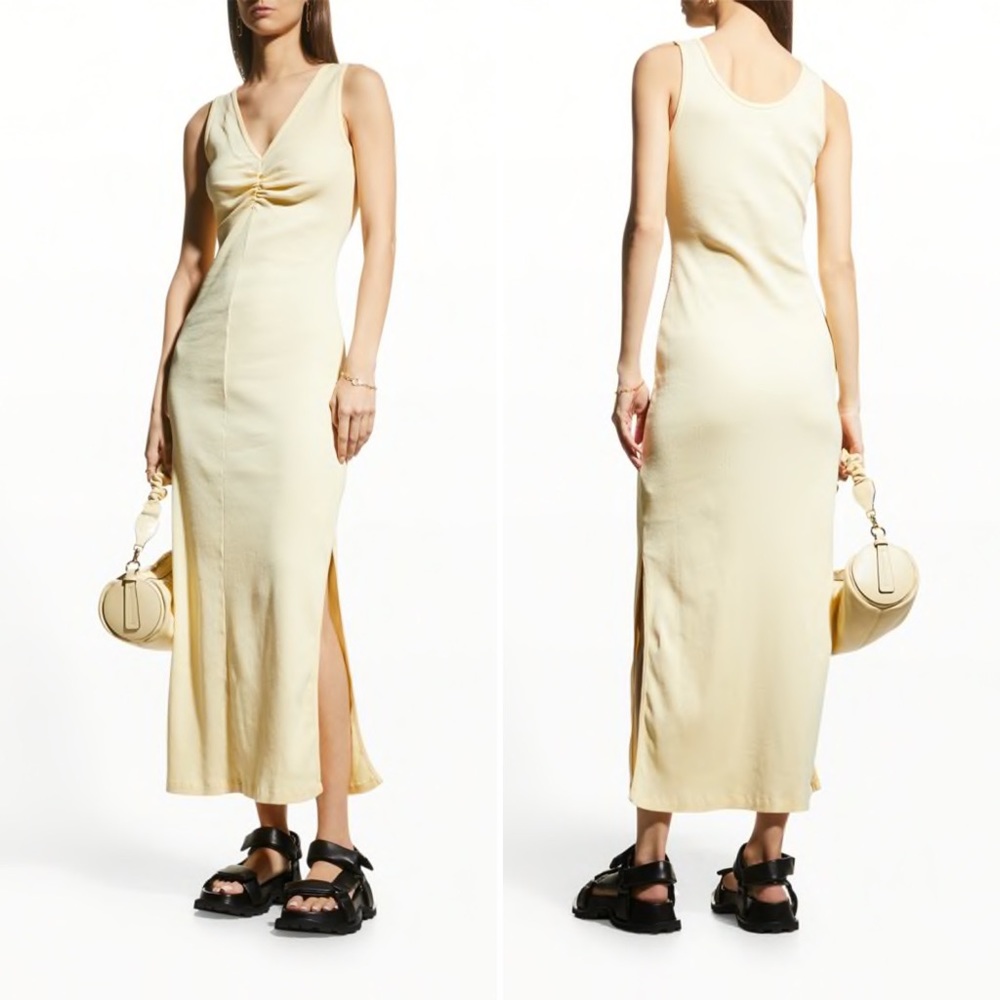 MM6 Maison Martin Margiela Cream Maxi Dress